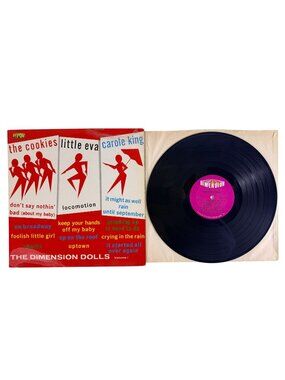 Rare Dimension Dolls Carole King The Cookies Little Eva 1963 DLP 6001 Vinyl VG+